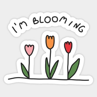 I'm blooming Sticker